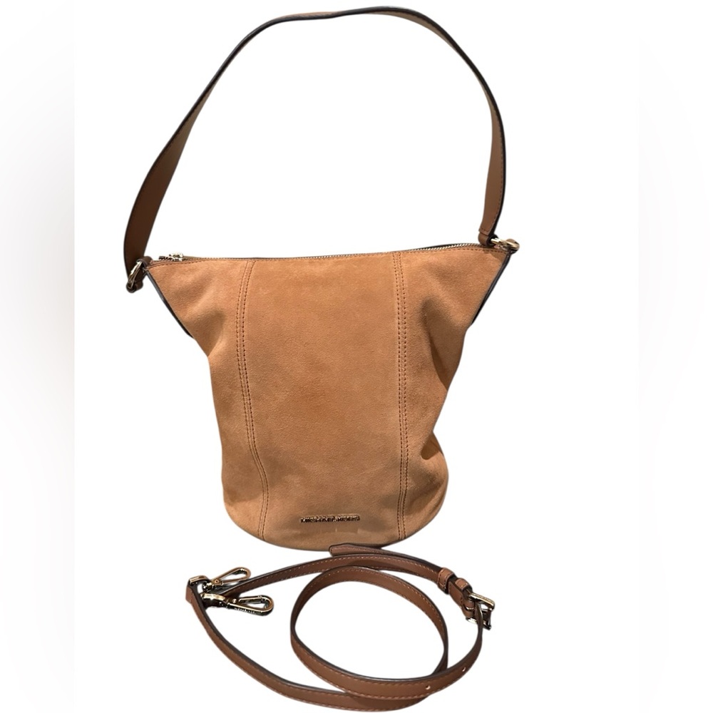 Michael Kors Euc Brooke Medium Suede Shoulder/Buc… - image 3